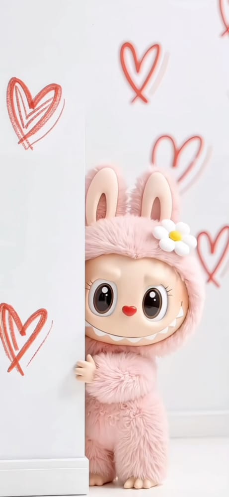 Peekaboo Labubu with Love
