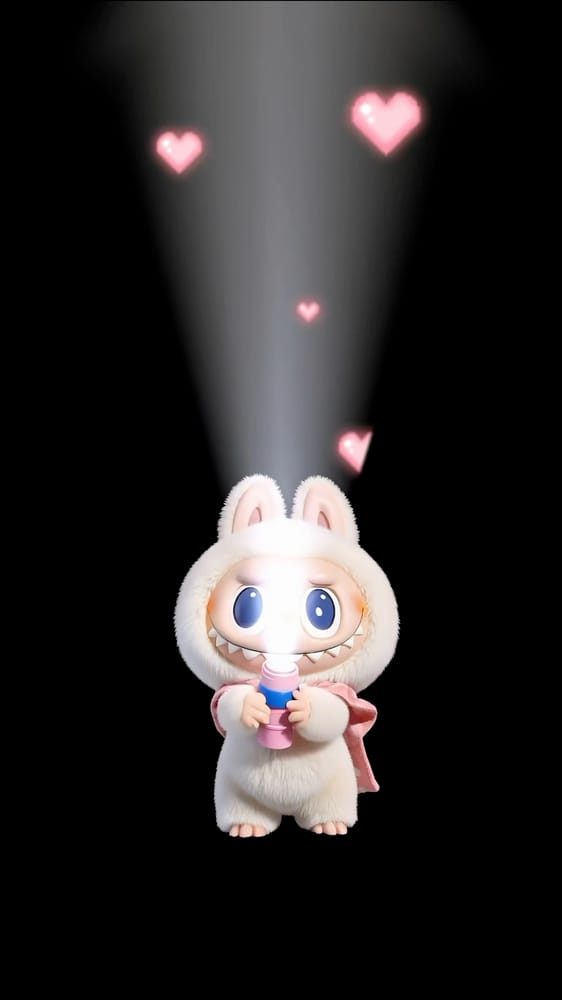 labubu love flashlight live photo